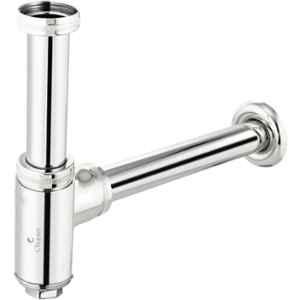 Cliquin Speed Brass Silver Chrome Bottle Trap with 7 inch Pipe for Bathroom & Kitchen