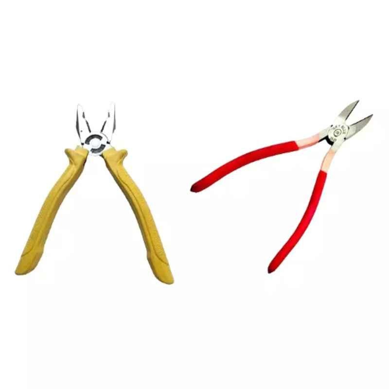 Sky Blue 2 Pcs 7.8 inch Lineman Plier Combo, SBE_PLIER_COMBO_MOD_01736