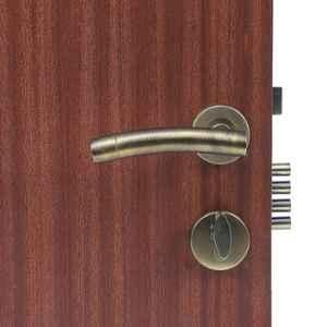 Handle Waala Rose MG-1101 60mm Stainless Steel Anitque Brass Finish One Side Key Cylindrical Plate Mortise Door Lock Set