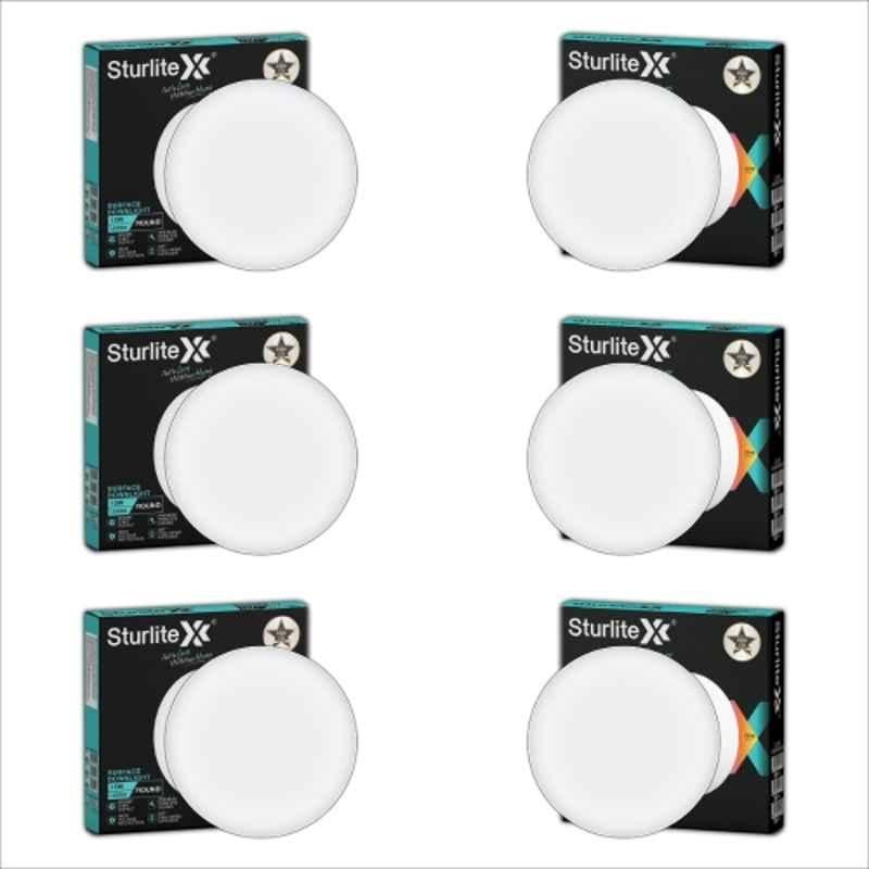 Sturlite Lexxo 15W 1500lm Cool White Round LED Surface Light (Pack of 6)