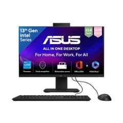 Asus H Series 23.8 inch FHD Black All-in-One Desktop with13th Gen/Intel Core i5 13420H/16GB/DDR5/512GB/SSD/Windows 11/Office 24/Retractable Camera Wired Keyboard & Mouse, V440VA-KBPC043WS