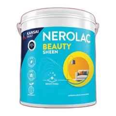Nerolac Beauty Sheen 1 Litre White Interior Wall Emulsion Paint with Washable, Stain Resistant & FastDrying