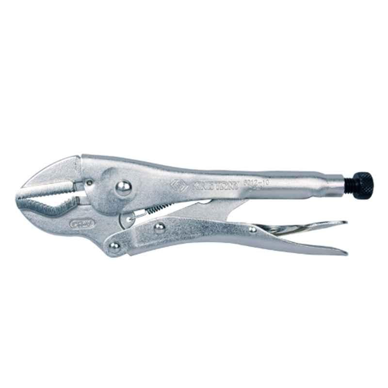 King Tony 10 inch Nickle V Jaw Locking Pliers, 601210N