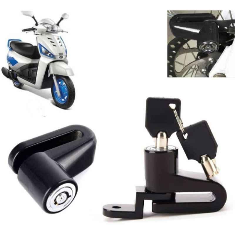 Auto Pearl Steel Black Heavy Duty Anti-Theft Disc Brake Lock for Gusto, Lock_491