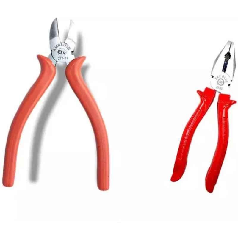 Sky Blue 2 Pcs 7.8 inch Stainless Steel Groove Plier Combo, SBE_PLIER_0452