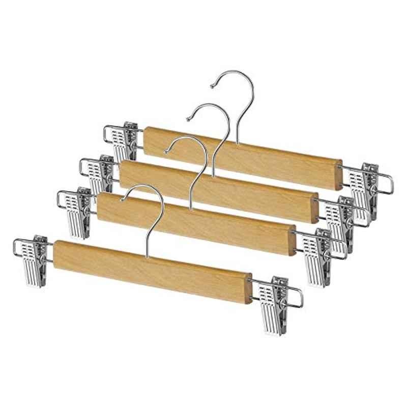 Whitmor Beige Wood Hangers, 6026-717 (Pack of 4)
