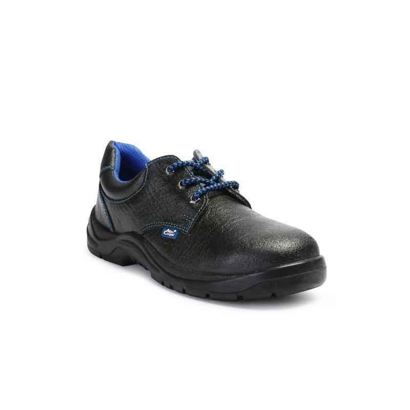 Allen Cooper AC-7005 Heat Resistant  Black Steel Toe Work Safety Shoes, Size: 7
