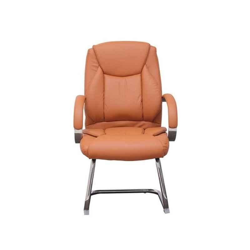 AFT 125x50x104cm Stainless Steel Brown Elegance Office Chair, AFT-3151V BROWN