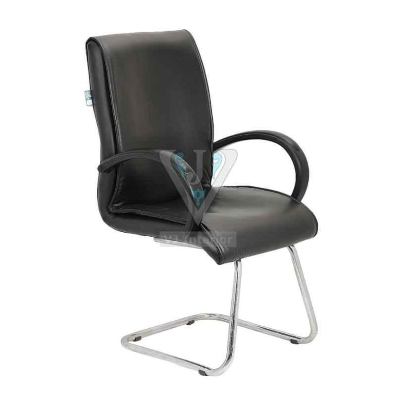 VJ Interior 18x19 inch Leatherette Mid Back Visitor Chair, VJ-1124