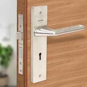 Plantex Brass Matte Heavy-Duty 6-Lever Mechanism Mortise Cylinder Door Lock Handle Set with 3 Keys