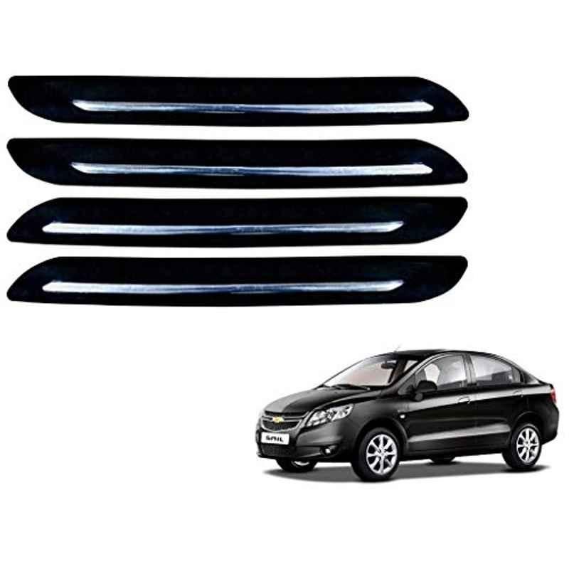 Kozdiko 4 Pcs Single Chrome Bumper Protector Set for Chevrolet Sail
