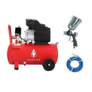 Spear 25 Litre Air Compressor with 2HP Motor, Paint Gun & 3m Hose Pipe