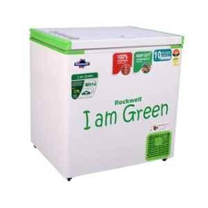 Rockwell 205 Litre 4 Star White & Green Convertible Single Door Deep Freezer, GFR250SDUC