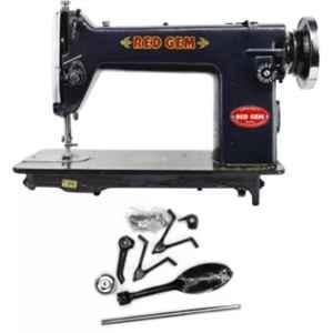 Red Gem Umbrella-95 801 SPM Black Manual Sewing Machine with Built-in Stitches 1