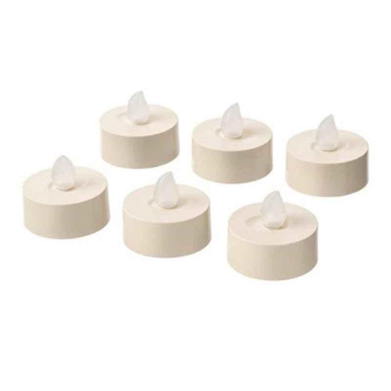 Godafton 4cm ABS LED Candle Tealight, 00355576IK (Pack of 6)