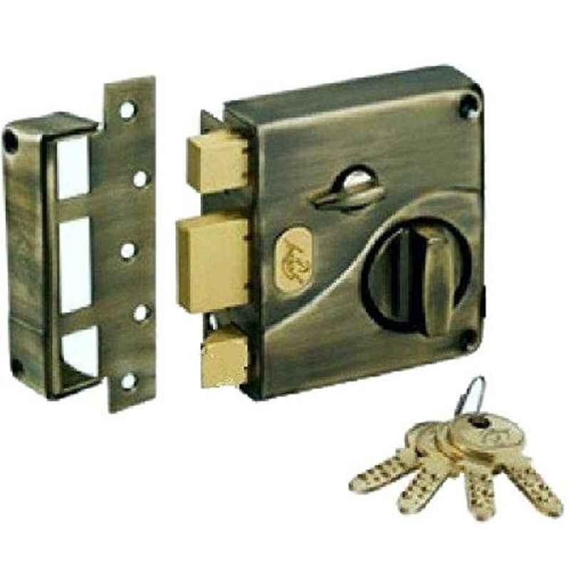 Godrej Tribolt Ultra XL+ 1CK Deadbolt Antique Brass Lock, 6089