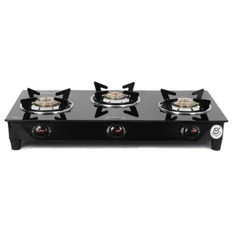 Fogger Cute 3 Burners Manual Ignition Glass Gas Stove, SBI00034