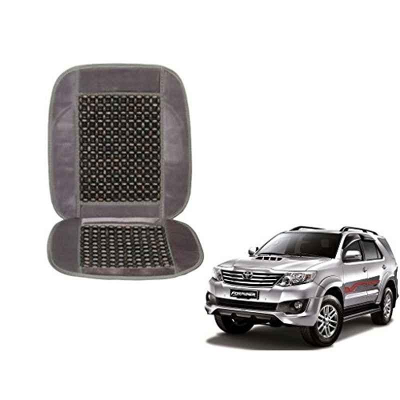 Kozdiko Wooden Beads Car Seat Cushion with Velvet Border for Toyota Fortuner