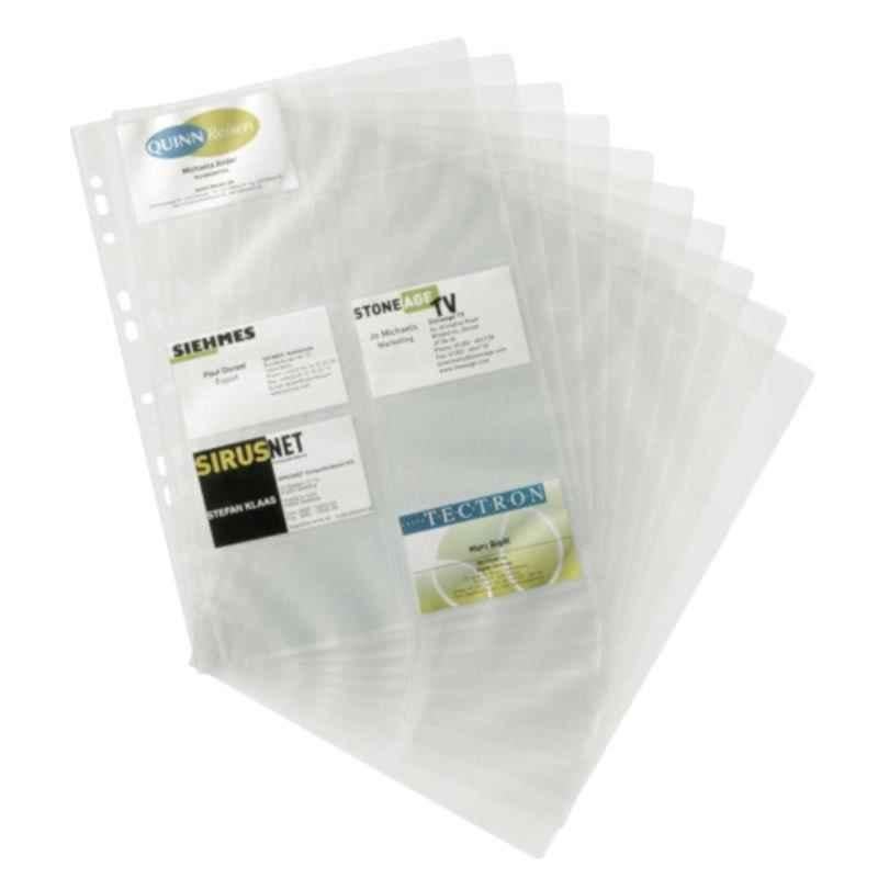 Durable 2389-19 A4 Polypropylene Business Card Pockets for 200 Business Cards, (Pack of 10)