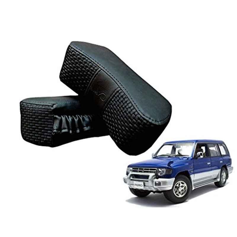 Kozdiko 2 Pcs Memory Foam Black Luxurious Neck Rest Set for Mitsubishi Pajero, koz_31862