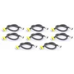 Senkiddpro 24 inch Stainless Steel Black Connection Pipe (Pack of 8)