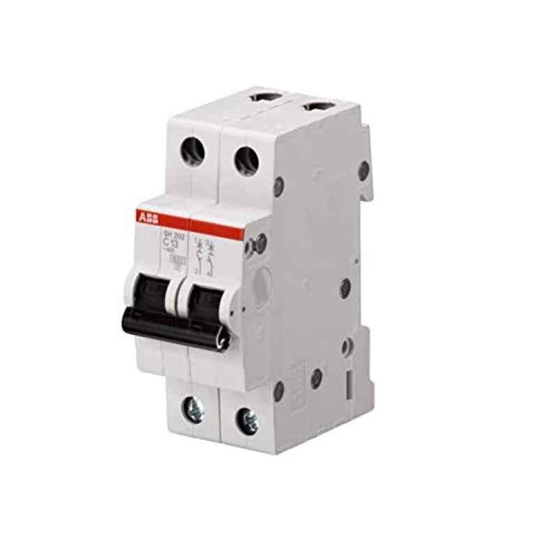 ABB SH202-C20 20A 6 kA Type-C Double Pole Miniature Circuit Breaker, 2CDS212001R0204