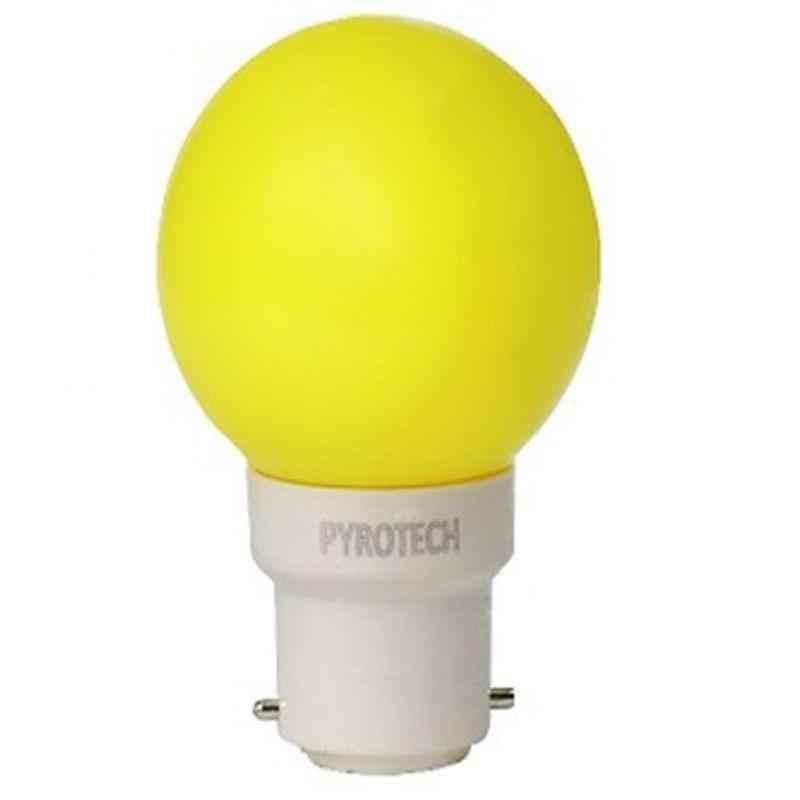 Pyrotech 0.5W LED Yellow Deco Bulb, PE-DB-005-Y (Pack of 4)