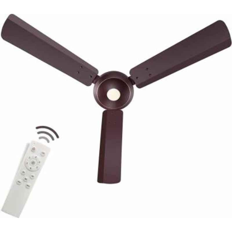 Sameer Auster 30W Brown BLDC Energy Saving High Speed Ceiling Fan with Remote, Sweep: 1200 mm