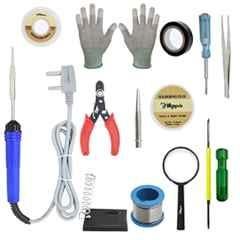 Hillgrove HGCM112 25W Electronic 13 in 1 Mobile Soldering Iron Equipment Tool Kit