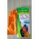 Chemisafe Orange Rubber Hand Gloves (Pack of 10)