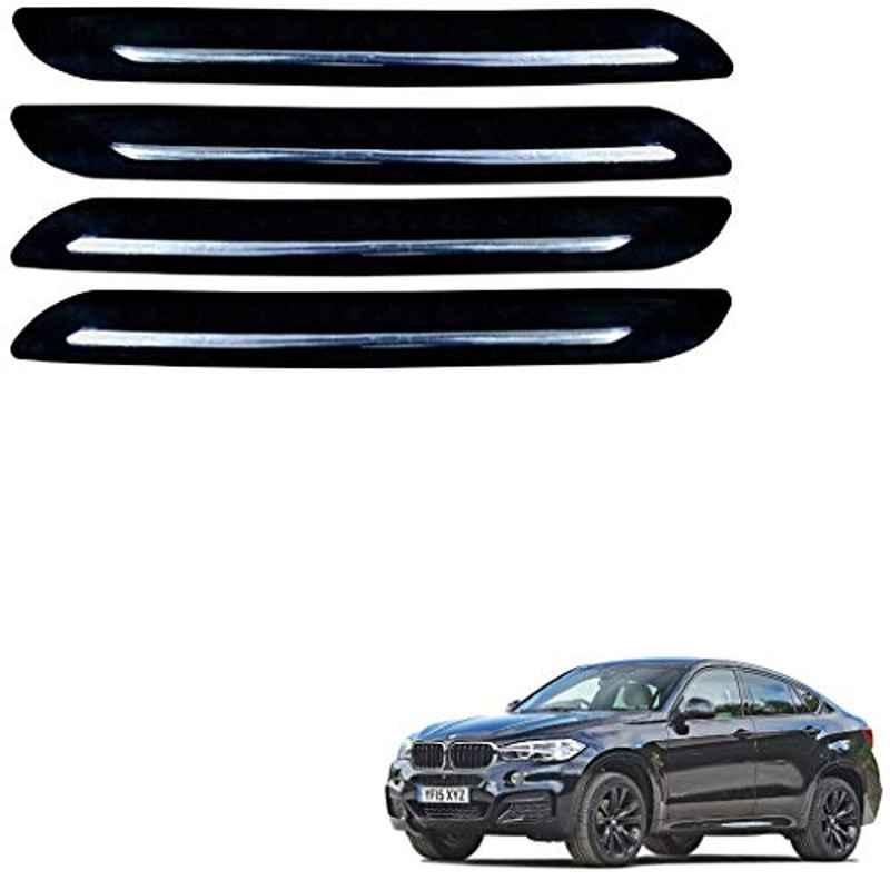 Kozdiko 4 Pcs Single Chrome Bumper Protector Set for BMW X6