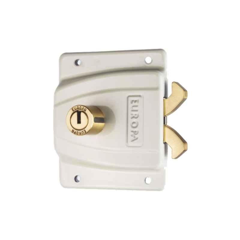 Europa 10 Pin Brass Sliding Wardrobe Furniture Lock with 2 Keys, F367 IV