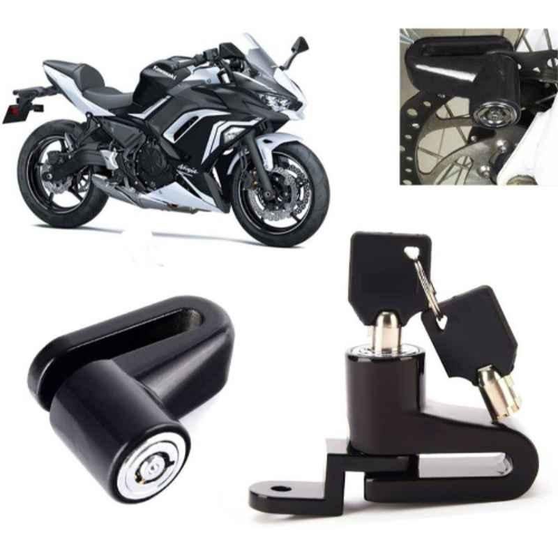 Auto Pearl Steel Black Heavy Duty Anti-Theft Disc Brake Lock for Ninja 650 BS6, Lock_405