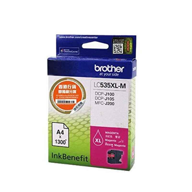 Brother LC 535XLM Magenta Ink Cartridge