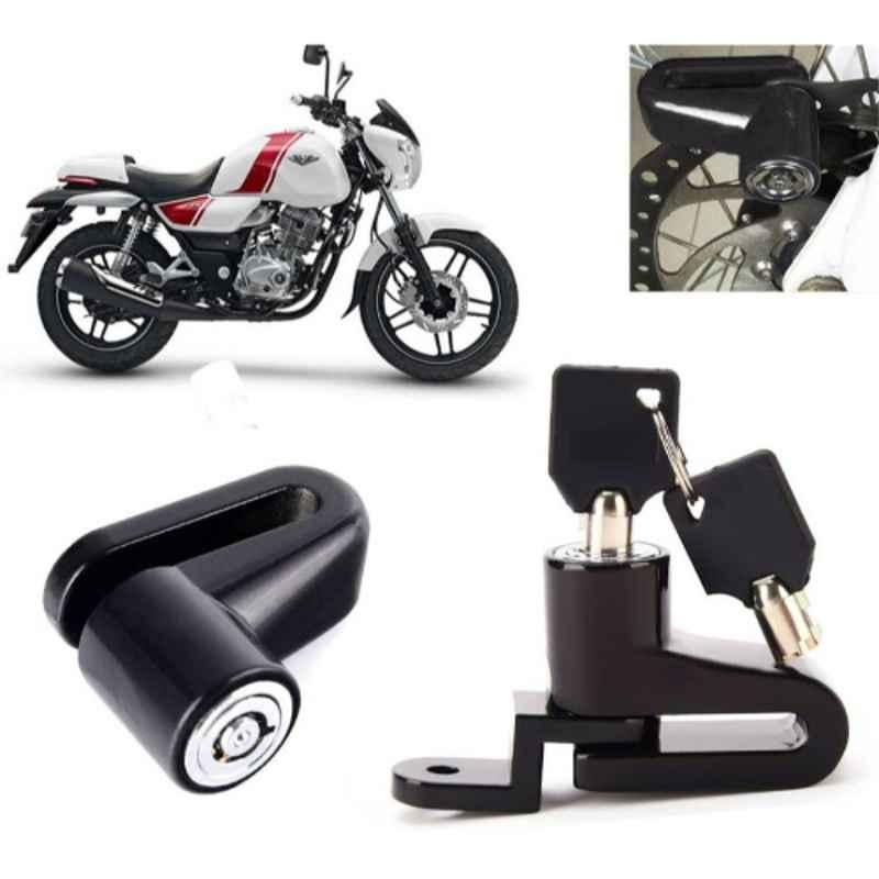 Auto Pearl Steel Black Heavy Duty Anti-Theft Disc Brake Lock for V15, Lock_103