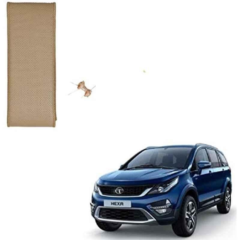 Kozdiko Faux Leather Beige Stitchable Steering Wheel Cover for Tata Hexa