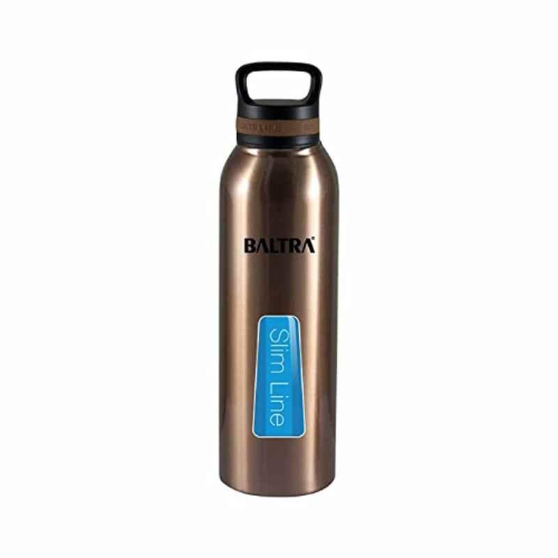 Baltra Frisky 750ml Stainless Steel Elegant Dark Yellowish Hot & Cold Thermosteel Water Bottle, BSL 270