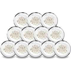 Classic Essentials CE-12 30cm 12 Pcs Stainless Steel Mirror Finish Dinner Plate Set (Pack of 2)