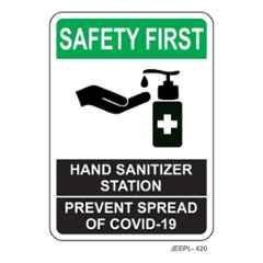 Jeepl Safety First Hand Sanitizer Sticker, jeepl-420