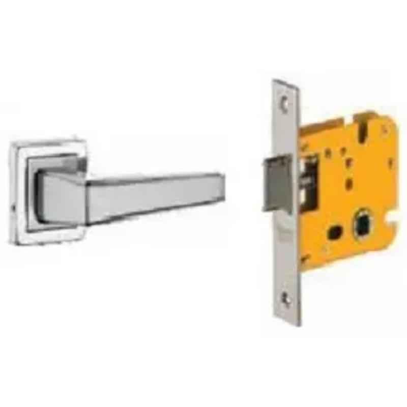 Dorset ML Series Atina 10 inch Stainless Steel Silver Chrome Finish Door Handle Lock Set with Mortise Latch (Pack of 2)