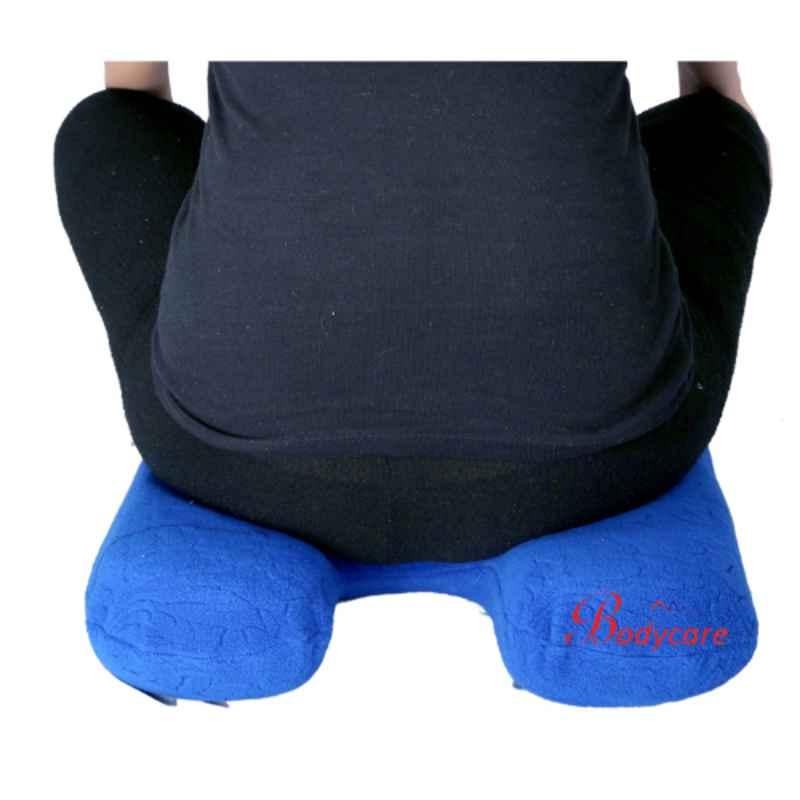 Bodycare Cotton & Elastic Blue Orthopedic Coccyx Wedge Seat, RP-3215,