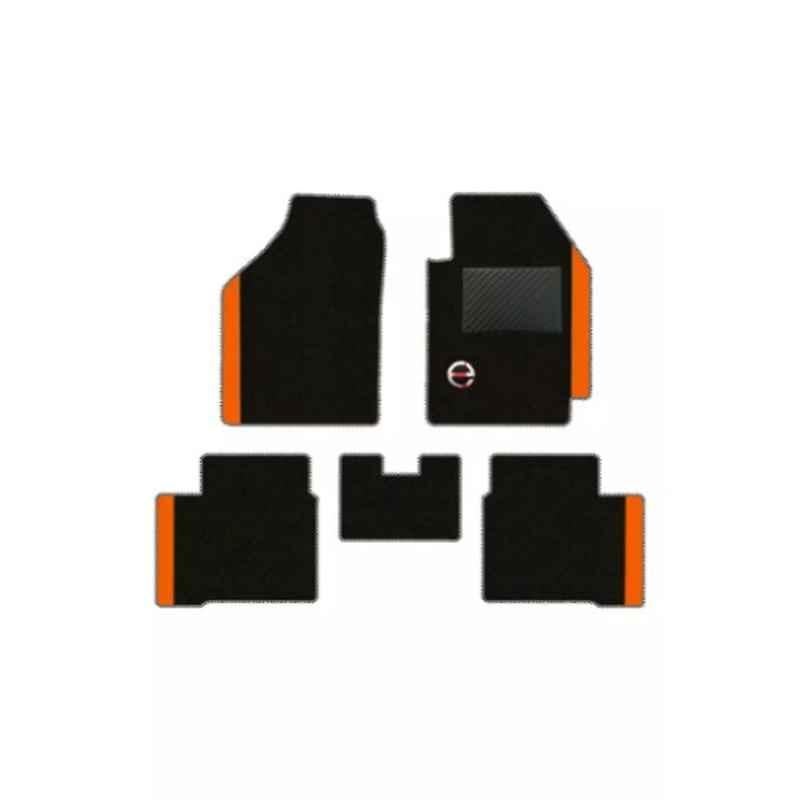Elegant Duo Black & Orange Carpet Car Mat Set for Ford Freestyle