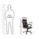 Caddy PU Leatherette Brown Adjustable Office Chair with Back Support, DM 929