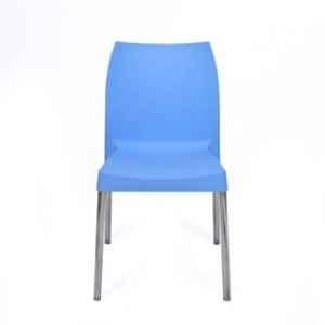 Nilkamal NS07 BLU Plastic Blue Outdoor Chair