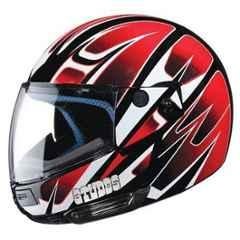 Studds Ninja Black & Red Flip-Up Helmet, Size: XL
