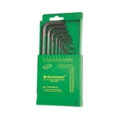Eastman 9 Pcs Short Pattern CRV Allen Hex Key Set, EAK-2403