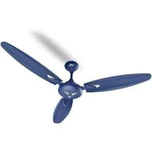 MinMAX Neo Star 41W 410rpm 5 Star Mild Steel Glossy Finish Silver & Blue Ceiling Fan with 3 Blades, Sweep: 1200 mm