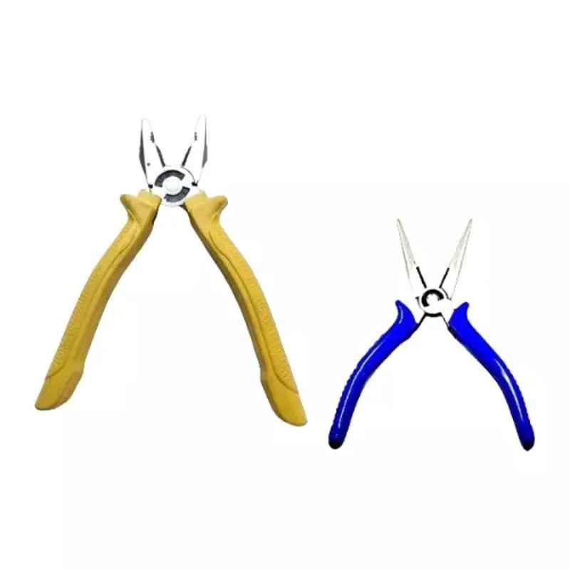 Sky Blue 2 Pcs 7.8 inch Lineman Plier Combo, SBE_PLIER_COMBO_MOD_01727