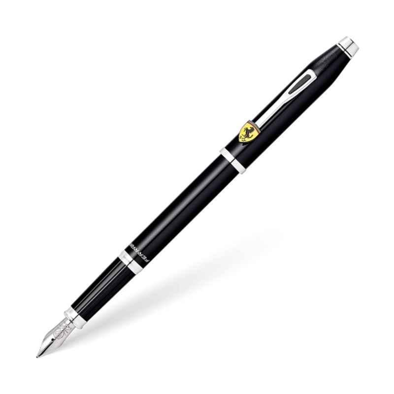 Cross Century II Black Ink Medium Nib Fountain Pen with 2 Pcs Black Cartridges Set, FR0086-119MS