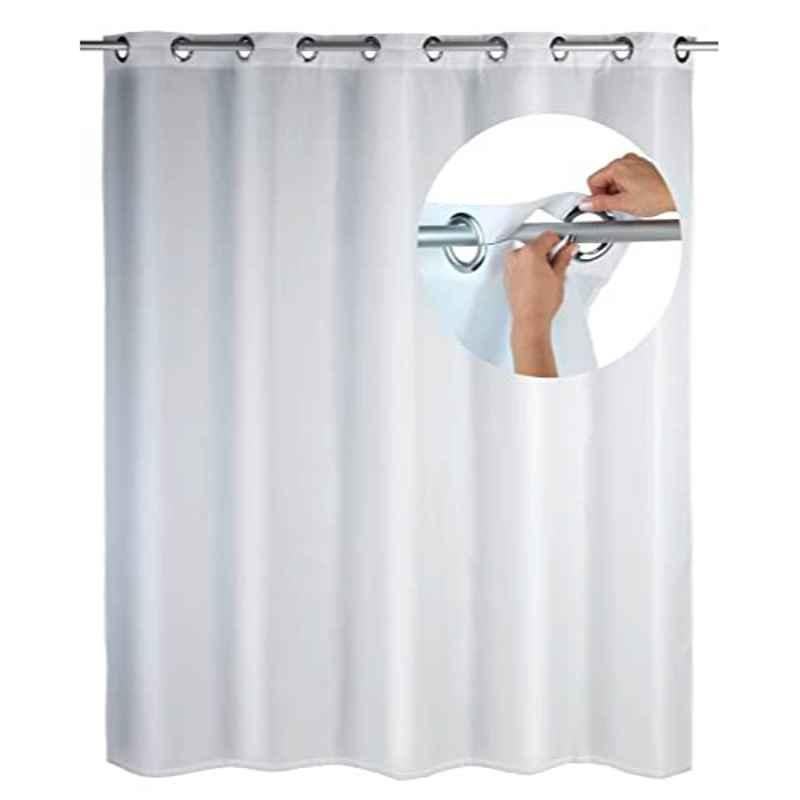 Wenko 200x180cm Polyester White Shower Curtain, 22184100